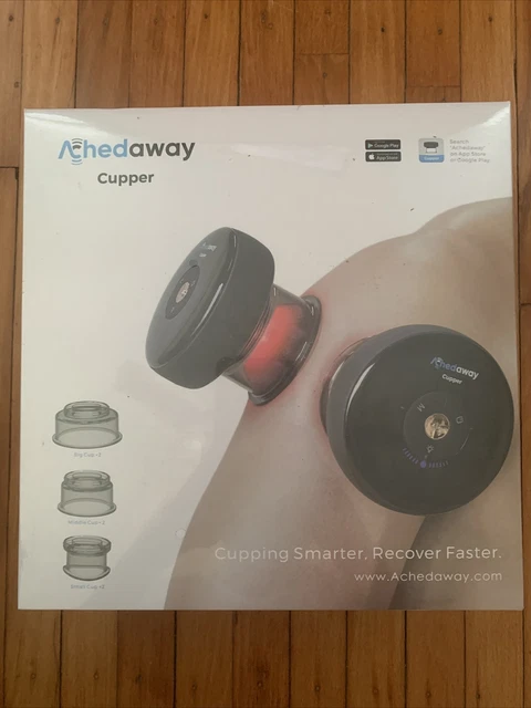 NUEVO 2 Juego de Copas Achedaway Masajeador Inteligente de Ventosas Terapia de Luz Roja y Bluetooth