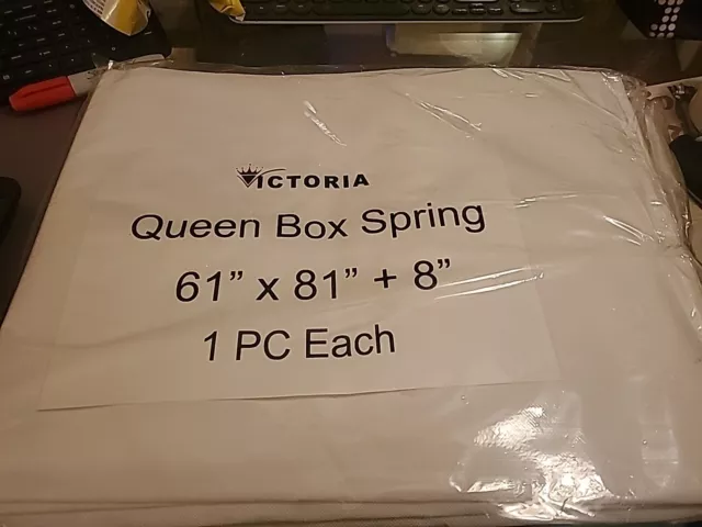 Victoria Queen Box Spring Mattress Cover 61 X 81 + 8 Zippered