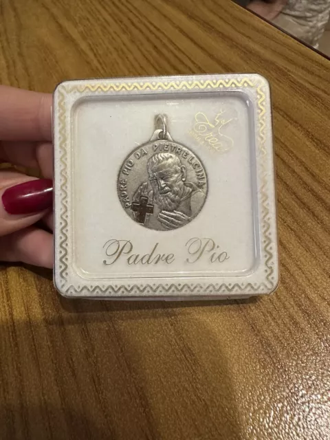 Medal Father Pio From da Pietrelcina Blessed 1999 Py