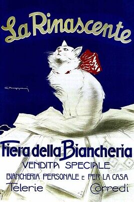 Poster Manifesto Locandina Pubblicitaria Stampa Vintage Moda La Rinascente Italy