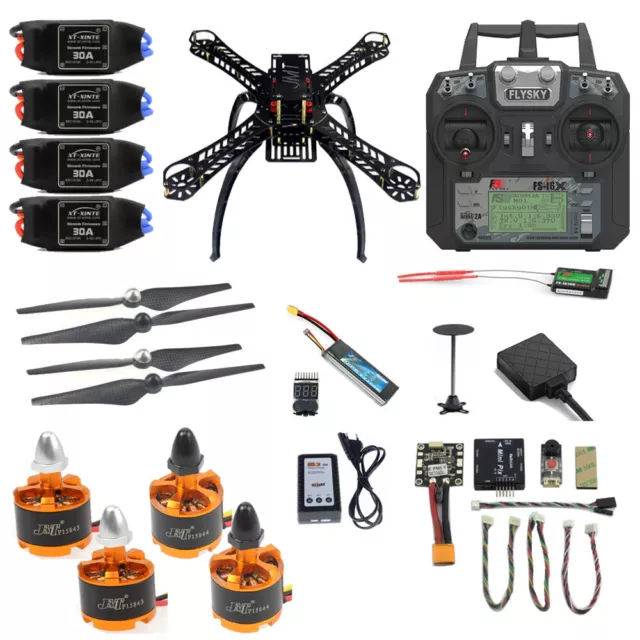 Pro DIY 310 330 360 Full Kit FPV Drone 2.4G 10CH RC 4-Axis Quadcopter Radiolin 2