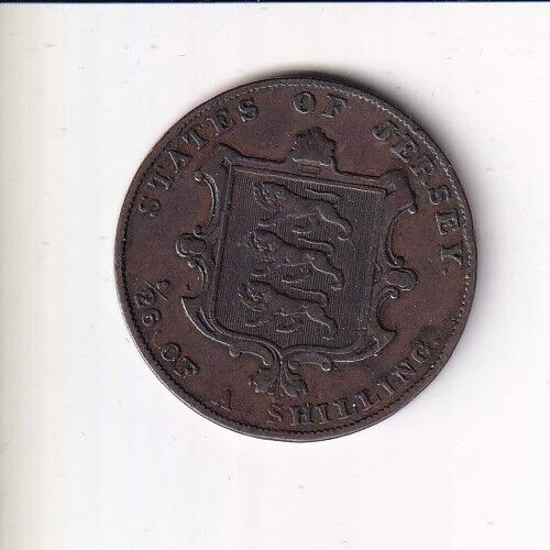 Jersey  1/26 Shilling  1841 Km2
