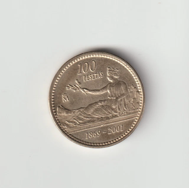 Spain 100 pesetas 1862-2001 UNCIRCULATED COIN.BB486