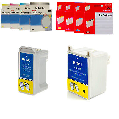Epson T040+T041 Cartucce Compatibili No Originali Bk Nero Tri-Colore Kit