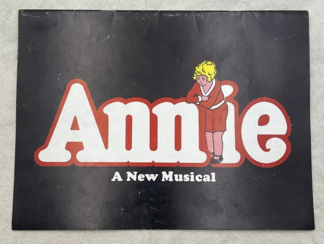 Vintage Original Broadway Musical Program Annie 1977 Alvin Theatre