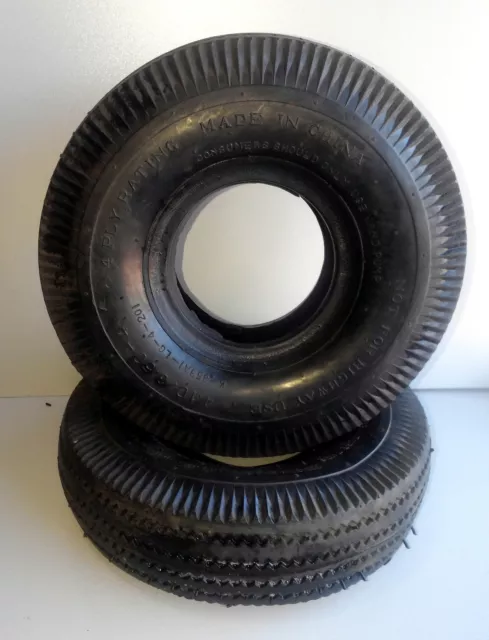 (2) Lot 4.10/3.50-4 Hand Truck Air Tire only for 10"