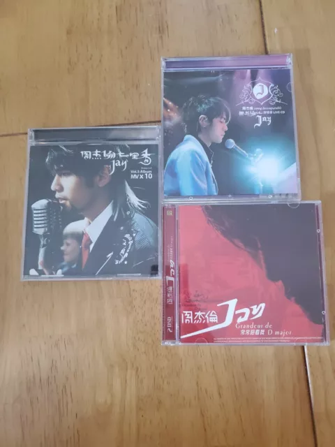 JAY CHOU CD + VCD lot x 3 Mandopop vol 5 incomparable and grandeur de d ...