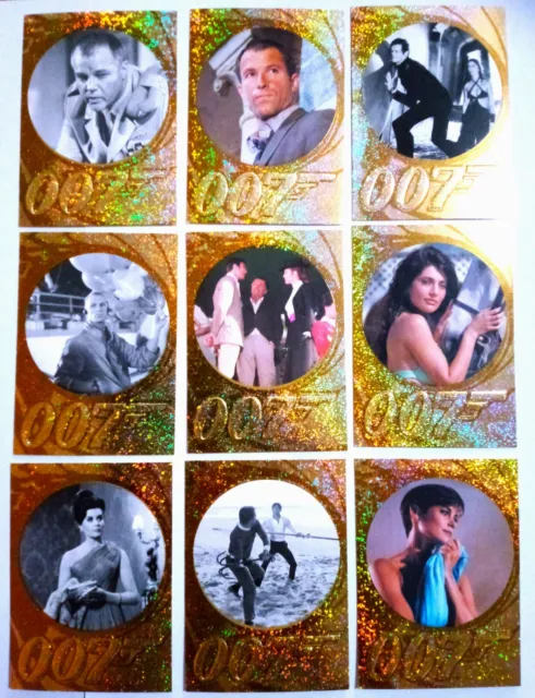 James Bond 50th Anniversary Series 1 & 2 Parallel Sparkle Foil Assort Cards x18