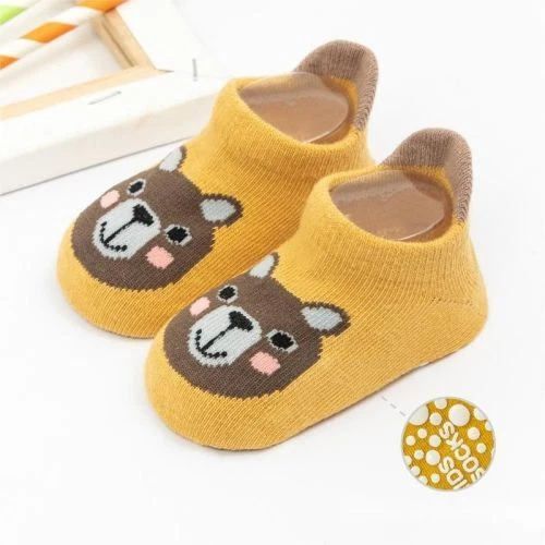 2 paia calze da pavimento antiscivolo cotone accoglienti cartoni animati bambini bambine 10
