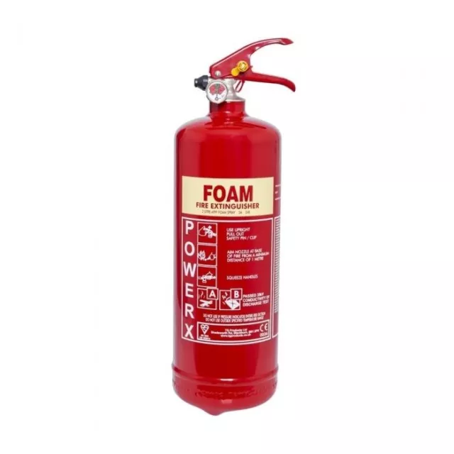 New 2 Litre Foam (Afff) Fire Extinguisher - British Standard Kitemarked