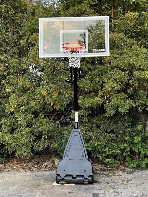 Spalding 60 In. Acrylic Screw Jack Portable Basketball Hoop System