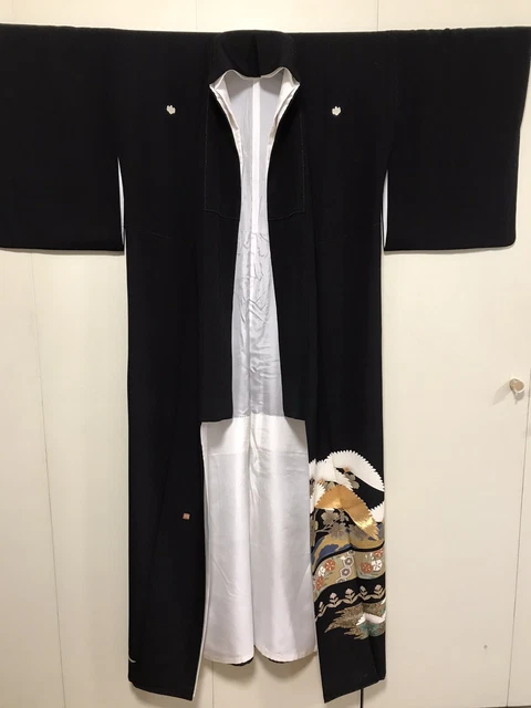@@ Japanese tomesode kimono f/wedding ceremony, embroidery J48 2