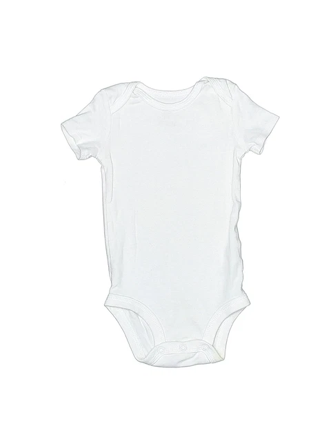 Just One You Made by Carter's Boys White Short Sleeve Bodysuit 9 Months