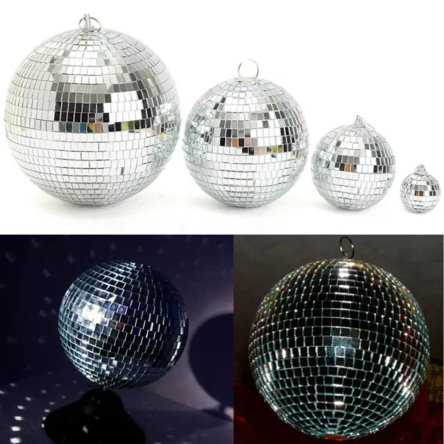 Miroir Boule en verre Disco Party scène éclairage Effet Home Décor de Noël 4-10c 2