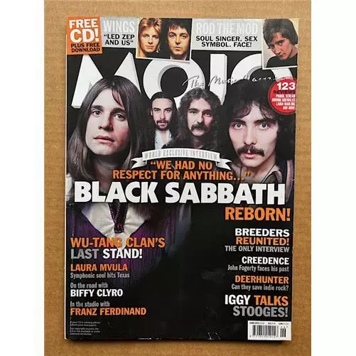 Black Sabbath Mojo #235 Magazine June 2013 -  Black Sabbath Cover With More Insi