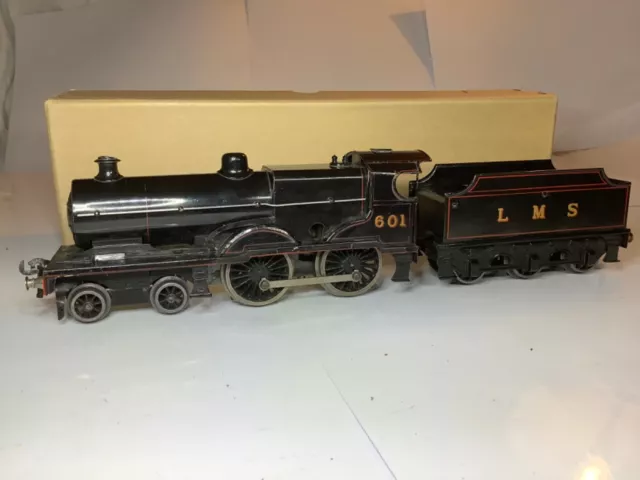 Bassett Lowke O Gauge 12v LMS Black 4-4-0 Class 2P Locomotive 601