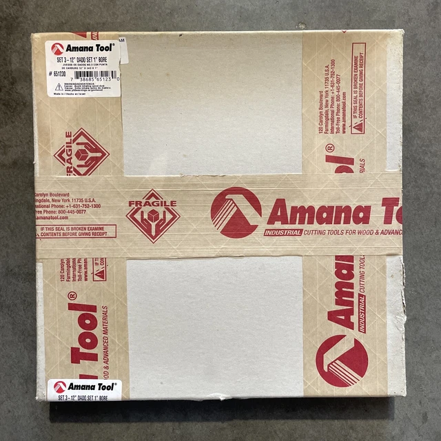 Amana Tool - 651230 Carbide Tipped Dado 12" Dia x 24T ATB/Ft 15 Deg