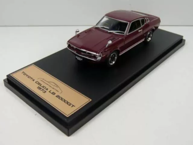 Toyota Celica 2000 GT LB 1973 Red IN CASE 1:43 Scale Model Car Premium X