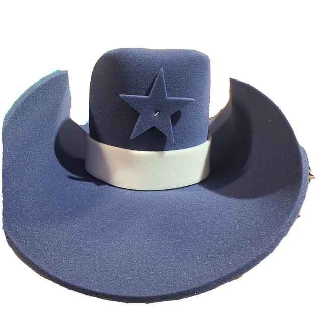 JUMBO FOAM BIG LARGE COWBOY WESTERN OVERSIZED HAT Navy BLUE STAR 30" 40