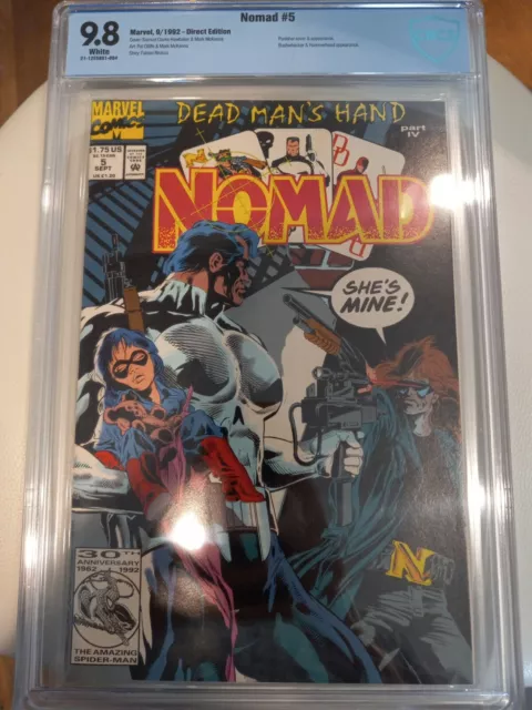 Nomad #5 1992 CBCS 9.8 Not CGC Marvel WHITE pgs RARE HIGH GRADE PUNISHER Unread