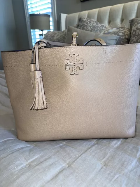 tory burch leather tote bag large
