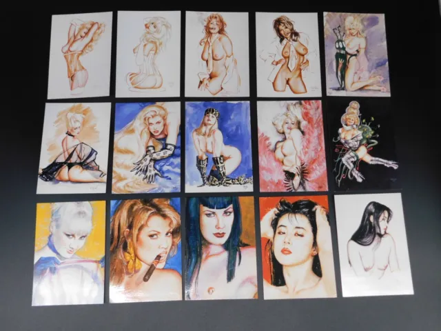 Lot of 15 Vintage Olivia De Berardinis Post Cards.  1994-1996 Copy wright.