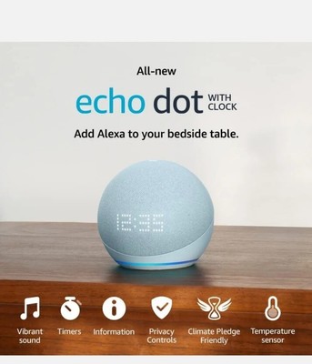 4X ECHO DOT (5th generation, 2022 release) smart speaker with clock & Alexa $400.38 - PicClick CA