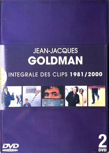 2xDVD DIGIPACK JEAN-JACQUES GOLDMAN INTEGRALE DES CLIPS 1981 / 2000 COMME NEUF
