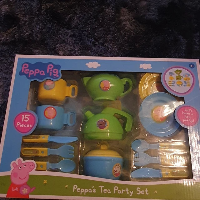 PEPPA PIG TEA Cake Set 17 Piece Play Set For Girls Kids 3