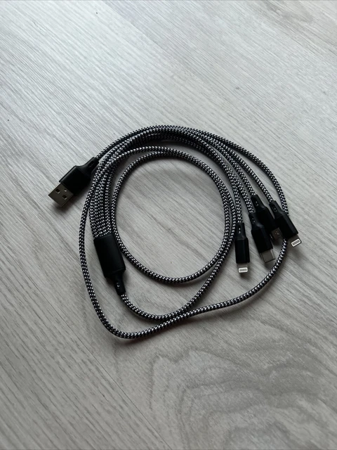 Aviwis 4 in 1 Schnell Ladekabel Multi Micro USB Typ C Handy für Apple Samsung iP