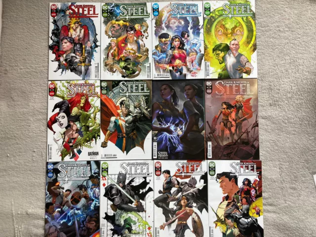 DC Comics Dark Knights Of Steel FULL SET #1,2,3,4,5,6,7,8,9,10,11,12 BN Taylor