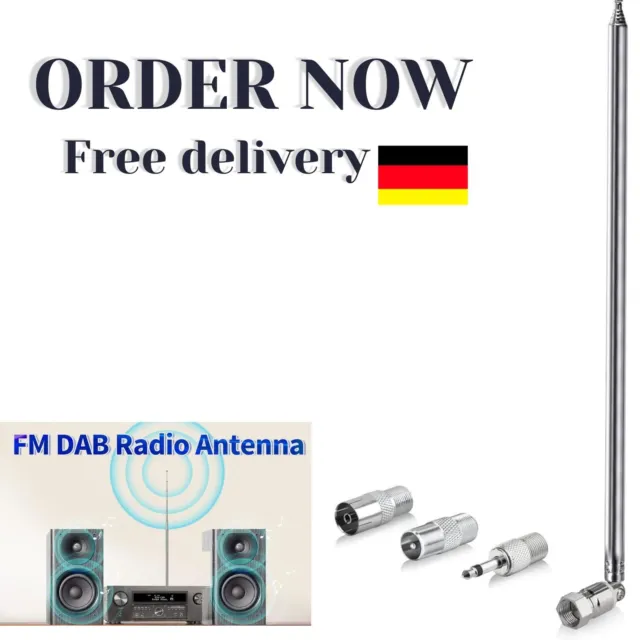 Teleskop Antenne Teleskopantenne Funk FM AM UKW DAB Radio TV Segment  Modellbau