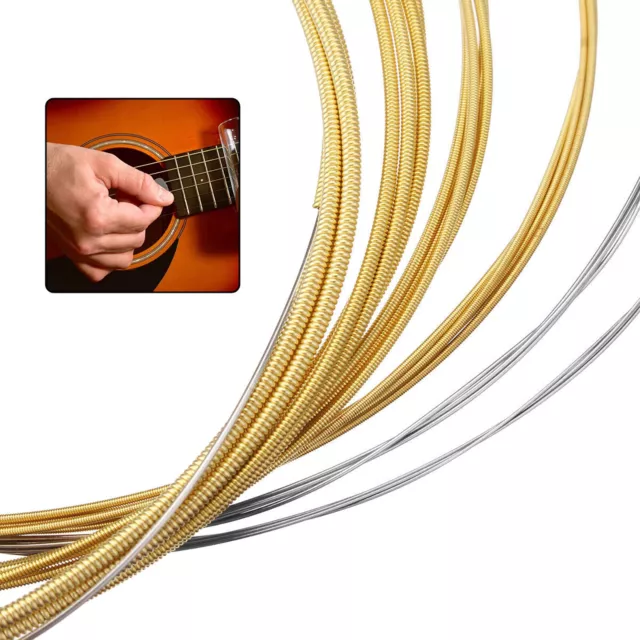 3 Pack of 6 Guitar Strings Steel String for Acoustic Guitar 1st-6th NEW