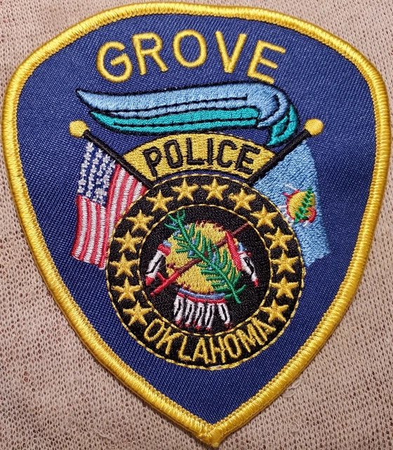 OK GROVE OKLAHOMA Police Shoulder Patch 5.95 PicClick
