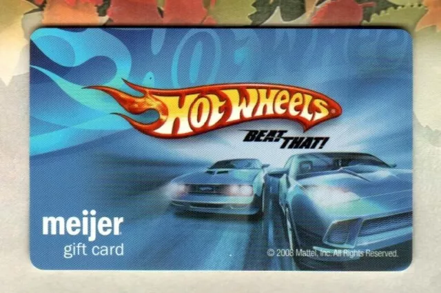 MEIJER Hot Wheels, Beat That ( 2008 ) Gift Card ( $0 )