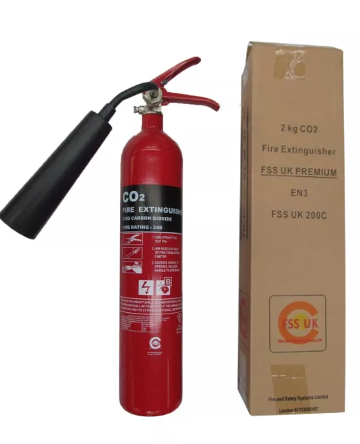 2 Kg Co2 Fire Extinguisher Bs Office Home Electrical