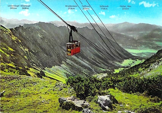 OBERSTDORF AK NEBELHORN Bergbahn Allgäu Panorama Alpen Ansichtskarte um ...