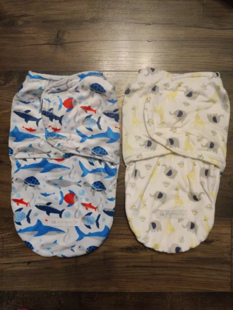 Lote de 2 Envolturas de Bebé Mantas Bebés Saco de Dormir Recién Nacidos por Petite Lamour