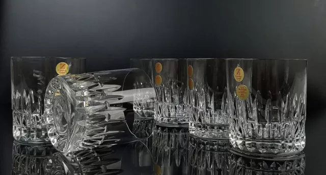 6x Zwiesel Whiskyglas Schott  Whisky Gläser Echt Bleikristall  Germany 60-er