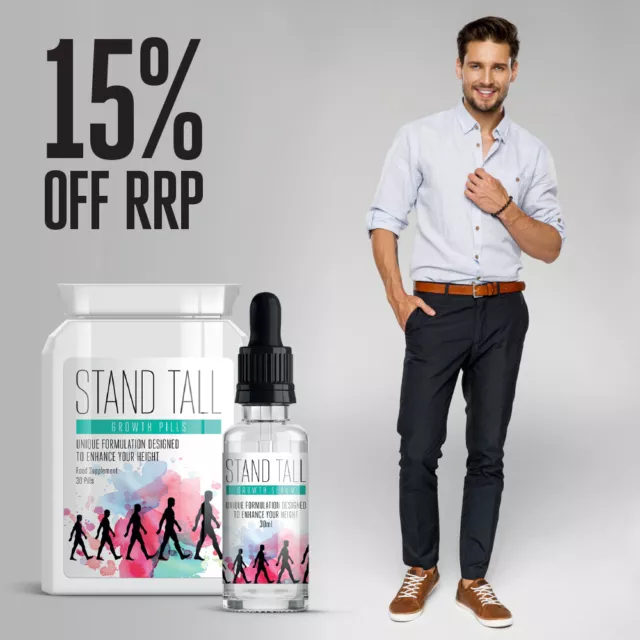 Measure Up - Stand Tall Stand Growth Pills & Growth Serum Supermodel Long Legs