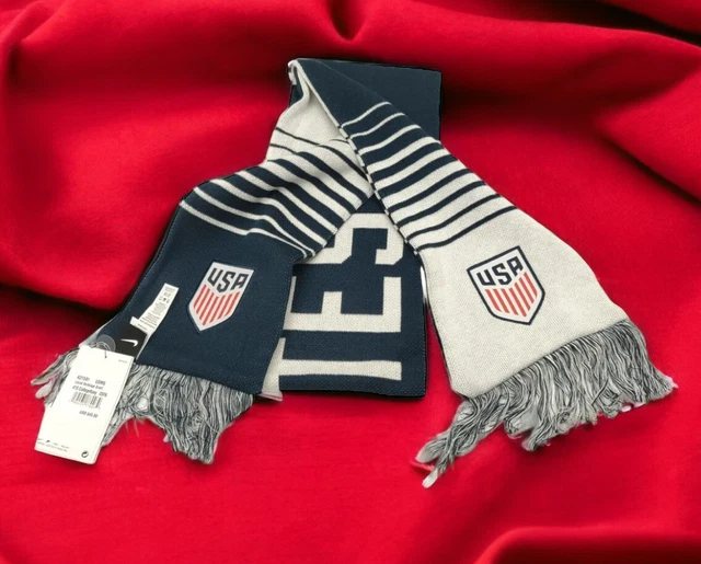 Nike USA Soccer Team Scarf Reversible ONLY FORWARD Navy White NEW w/tags