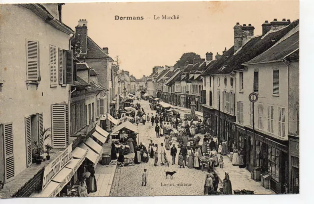 DORMANS - Marne - CPA 51 - market view
