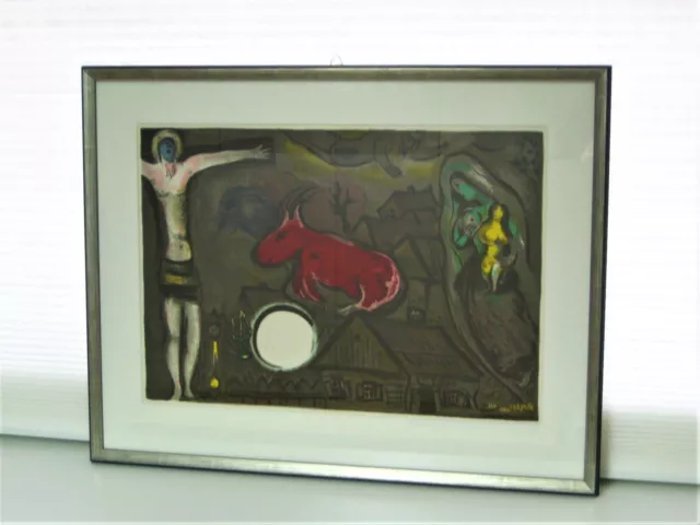 Derrière Le Miroir - Marc Chagall - Farblithographie - Mystische Kreuzigung 1950