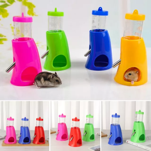 House 2 in 1 Hamster Auto Drinker Pet Water Bottle Guinea Pig Feeder Dispenser
