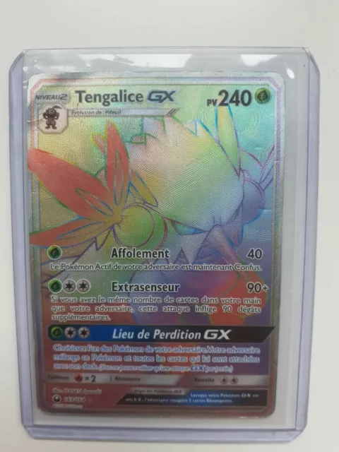 Pokemon Card Tengalice GX 169/168 Secret Rainbow SL7 Heavenly Storm+Pouch