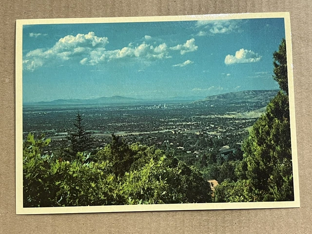 Postcard Salt Lake City UT Utah Aerial View from Olympus Cove Vintage PC