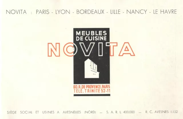 NOVITA MEUBLES DE CUISINE 1933 Art Deco French Kitchen Furniture Catalogue 2