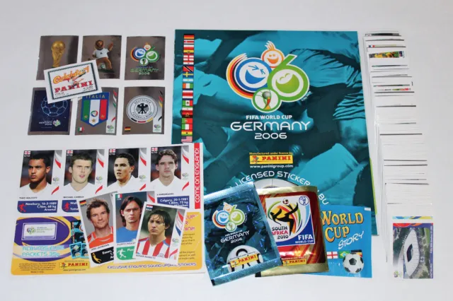 Panini WC WM Allemagne 2006 06 – Complete Sticker Lot 0-596 + Album + 7