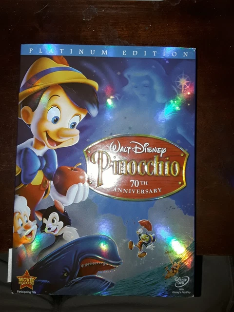 Pinocchio (Two-Disc 70th Anniversary Platinum  Edition DVD Fast Shipping