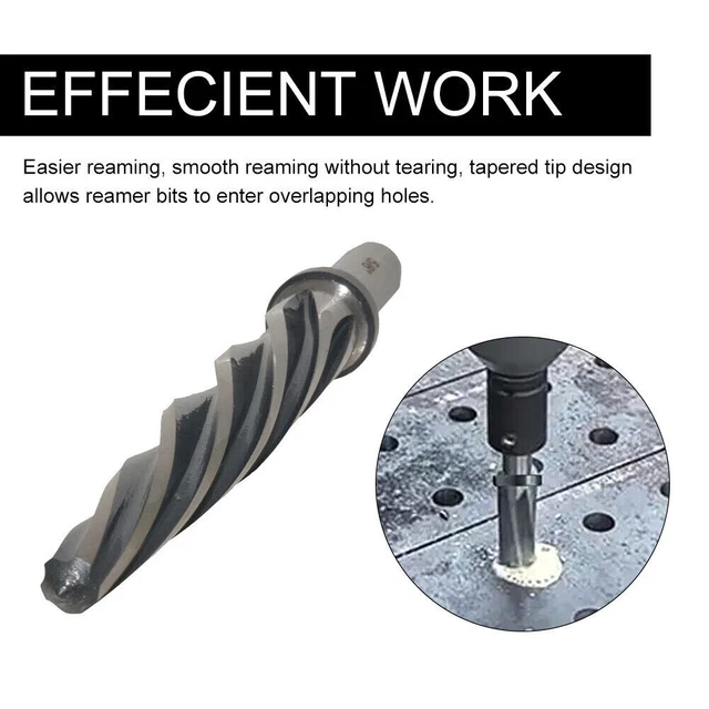 High Efficiency 12 Inch Shank Bridge Tapered Reamer for Metal Construction